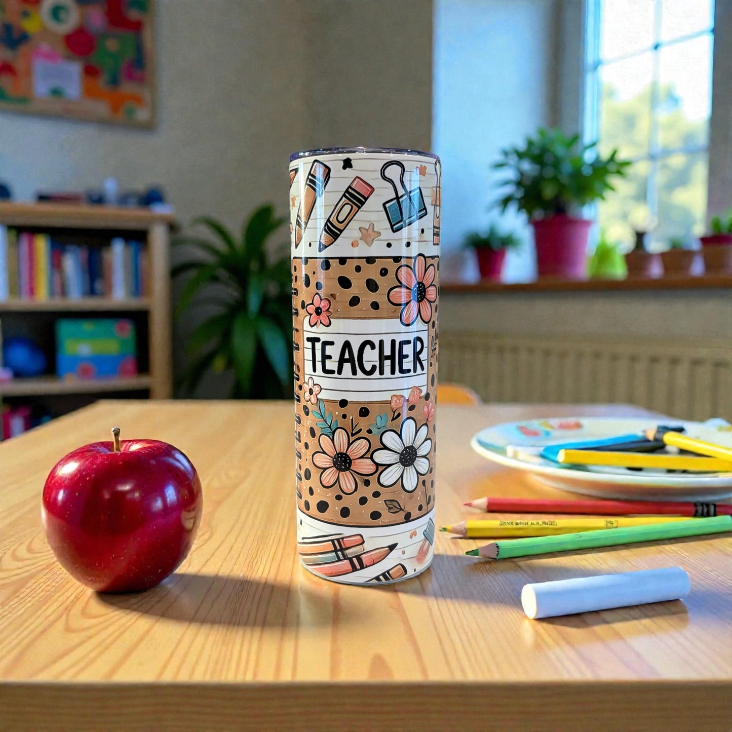 Sublimation 20 oz teacher tumbler