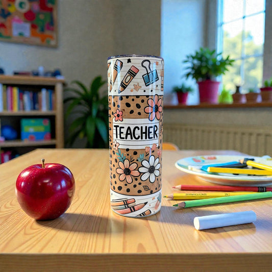 Sublimation 20 oz teacher tumbler